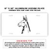 6 X 12 Full Size Aluminum License Plate for Cars and Trucks  Thumbnail