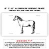 6 X 12 Full Size Aluminum License Plate for Cars and Trucks  Thumbnail