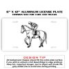 6 X 12 Full Size Aluminum License Plate for Cars and Trucks  Thumbnail