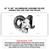 6 X 12 Full Size Aluminum License Plate for Cars and Trucks  Thumbnail