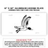 6 X 12 Full Size Aluminum License Plate for Cars and Trucks  Thumbnail