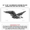6 X 12 Full Size Aluminum License Plate for Cars and Trucks  Thumbnail