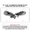 6 X 12 Full Size Aluminum License Plate for Cars and Trucks  Thumbnail