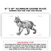 6 X 12 Full Size Aluminum License Plate for Cars and Trucks  Thumbnail
