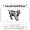 6 X 12 Full Size Aluminum License Plate for Cars and Trucks  Thumbnail