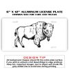 6 X 12 Full Size Aluminum License Plate for Cars and Trucks  Thumbnail