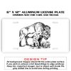 6 X 12 Full Size Aluminum License Plate for Cars and Trucks  Thumbnail