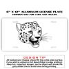 6 X 12 Full Size Aluminum License Plate for Cars and Trucks  Thumbnail