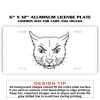 6 X 12 Full Size Aluminum License Plate for Cars and Trucks  Thumbnail