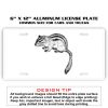 6 X 12 Full Size Aluminum License Plate for Cars and Trucks  Thumbnail