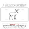 6 X 12 Full Size Aluminum License Plate for Cars and Trucks  Thumbnail