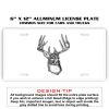 6 X 12 Full Size Aluminum License Plate for Cars and Trucks  Thumbnail