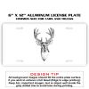 6 X 12 Full Size Aluminum License Plate for Cars and Trucks  Thumbnail