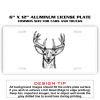 6 X 12 Full Size Aluminum License Plate for Cars and Trucks  Thumbnail