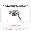 6 X 12 Full Size Aluminum License Plate for Cars and Trucks  Thumbnail