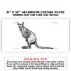 6 X 12 Full Size Aluminum License Plate for Cars and Trucks  Thumbnail