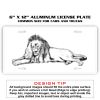 6 X 12 Full Size Aluminum License Plate for Cars and Trucks  Thumbnail