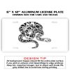 6 X 12 Full Size Aluminum License Plate for Cars and Trucks  Thumbnail