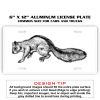 6 X 12 Full Size Aluminum License Plate for Cars and Trucks  Thumbnail