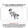 6 X 12 Full Size Aluminum License Plate for Cars and Trucks  Thumbnail