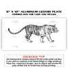 6 X 12 Full Size Aluminum License Plate for Cars and Trucks  Thumbnail