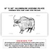 6 X 12 Full Size Aluminum License Plate for Cars and Trucks  Thumbnail