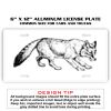 6 X 12 Full Size Aluminum License Plate for Cars and Trucks  Thumbnail