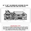 6 X 12 Full Size Aluminum License Plate for Cars and Trucks  Thumbnail
