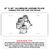 6 X 12 Full Size Aluminum License Plate for Cars and Trucks  Thumbnail