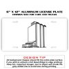 6 X 12 Full Size Aluminum License Plate for Cars and Trucks  Thumbnail