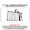 6 X 12 Full Size Aluminum License Plate for Cars and Trucks  Thumbnail