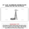 6 X 12 Full Size Aluminum License Plate for Cars and Trucks  Thumbnail