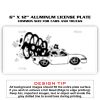 6 X 12 Full Size Aluminum License Plate for Cars and Trucks  Thumbnail