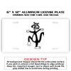 6 X 12 Full Size Aluminum License Plate for Cars and Trucks  Thumbnail