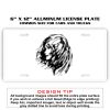 6 X 12 Full Size Aluminum License Plate for Cars and Trucks  Thumbnail