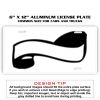 6 X 12 Full Size Aluminum License Plate for Cars and Trucks  Thumbnail