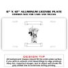 6 X 12 Full Size Aluminum License Plate for Cars and Trucks  Thumbnail