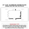 6 X 12 Full Size Aluminum License Plate for Cars and Trucks  Thumbnail