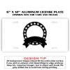 6 X 12 Full Size Aluminum License Plate for Cars and Trucks  Thumbnail