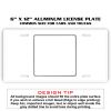 6 X 12 Full Size Aluminum License Plate for Cars and Trucks  Thumbnail
