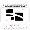 6 X 12 Full Size Aluminum License Plate for Cars and Trucks  Thumbnail