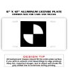 6 X 12 Full Size Aluminum License Plate for Cars and Trucks  Thumbnail