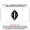 6 X 12 Full Size Aluminum License Plate for Cars and Trucks  Thumbnail