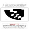 6 X 12 Full Size Aluminum License Plate for Cars and Trucks  Thumbnail