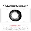 6 X 12 Full Size Aluminum License Plate for Cars and Trucks  Thumbnail