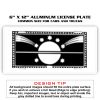 6 X 12 Full Size Aluminum License Plate for Cars and Trucks  Thumbnail