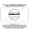 6 X 12 Full Size Aluminum License Plate for Cars and Trucks  Thumbnail