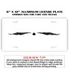 6 X 12 Full Size Aluminum License Plate for Cars and Trucks  Thumbnail