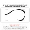 6 X 12 Full Size Aluminum License Plate for Cars and Trucks  Thumbnail