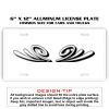 6 X 12 Full Size Aluminum License Plate for Cars and Trucks  Thumbnail